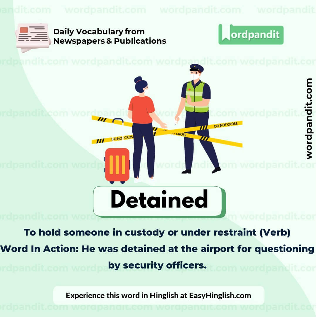 Detained Vocabulary Picture