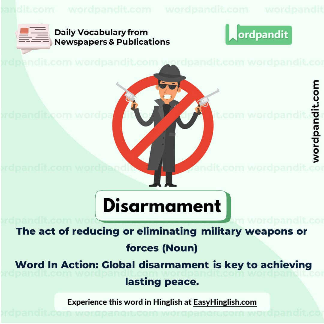 Disarmament Vocabulary Picture