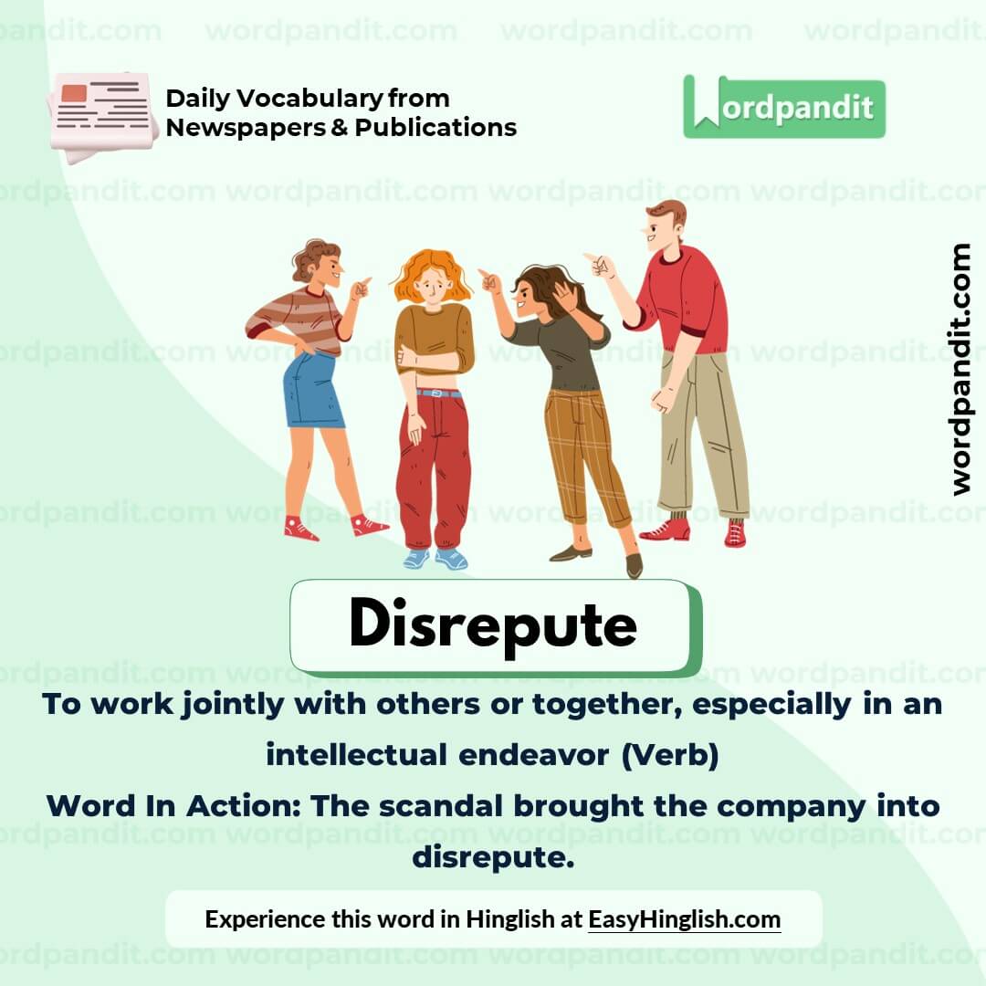 Disrepute Vocabulary Post