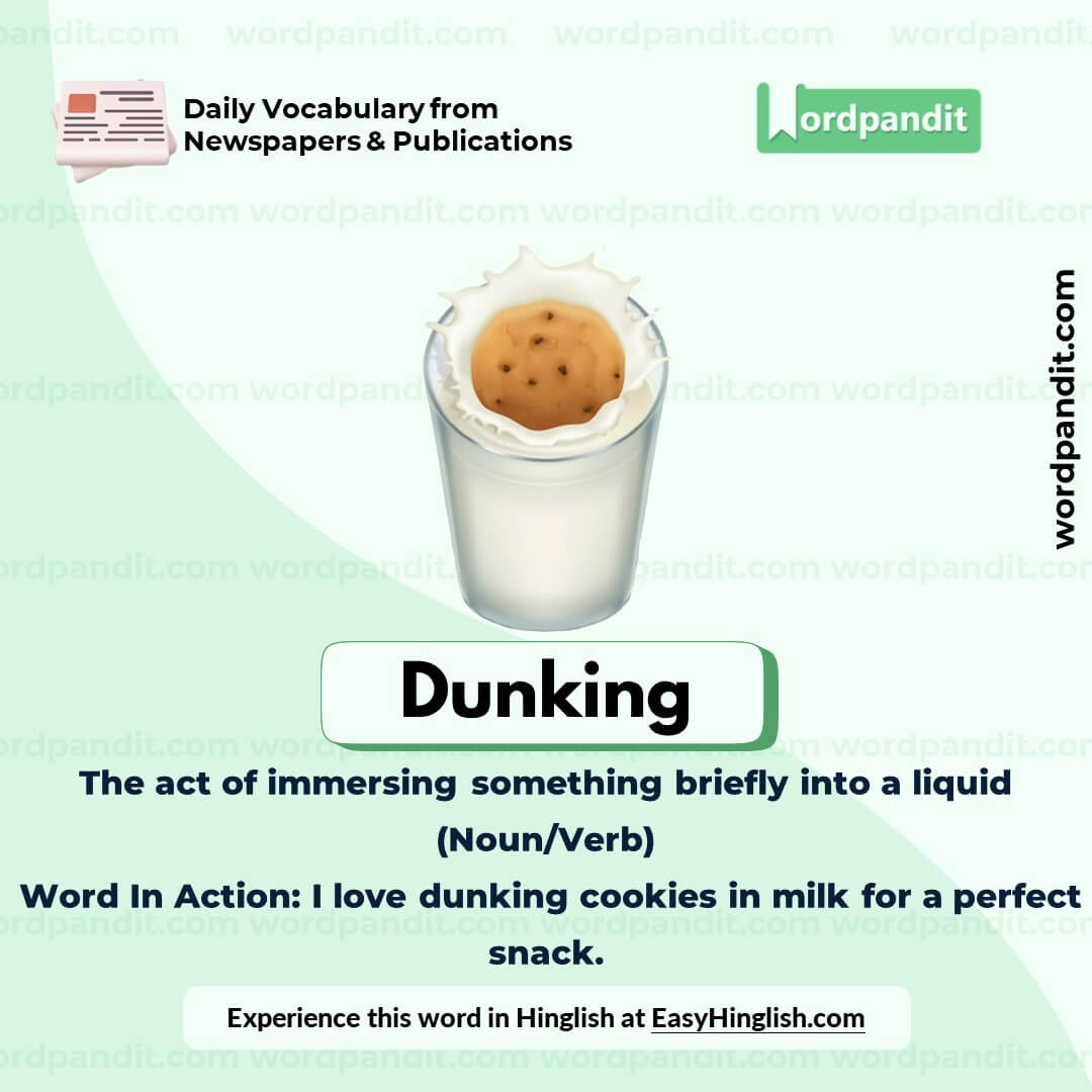 Dunking Vocabulary Post