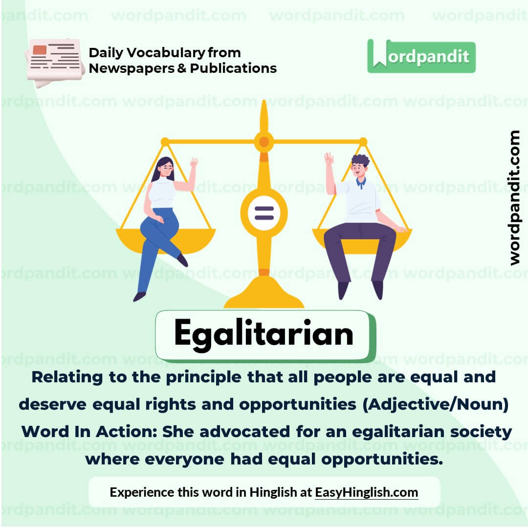 Egalitarian Vocabulary Picture