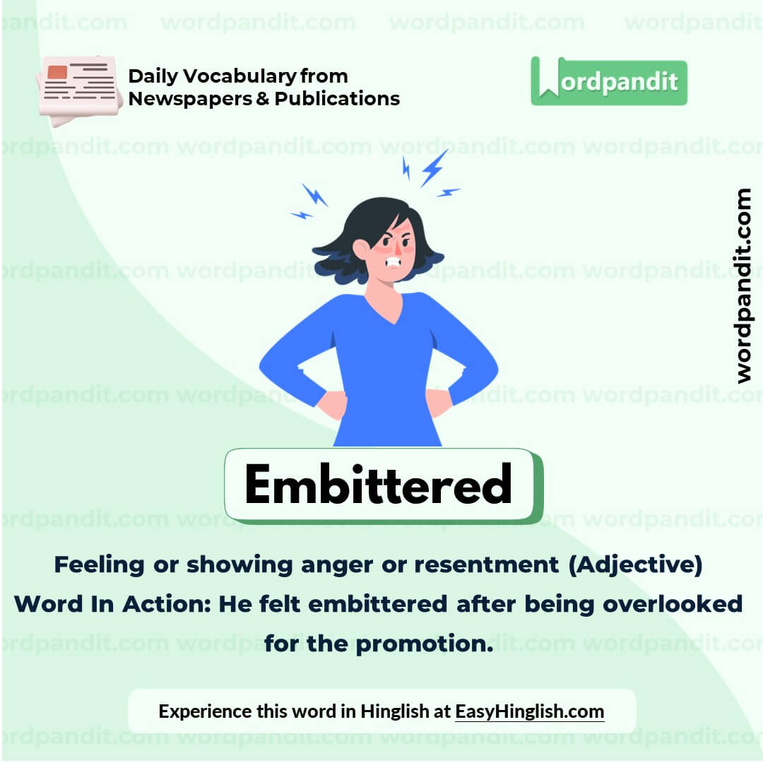 Embittered Vocabulary Picture