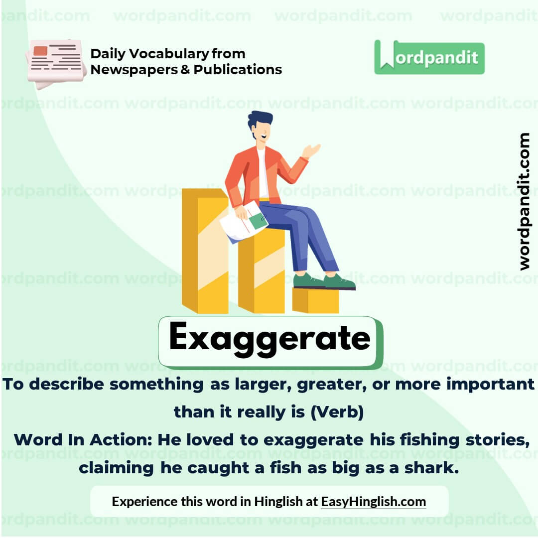 Exaggerate Vocabulary Picture