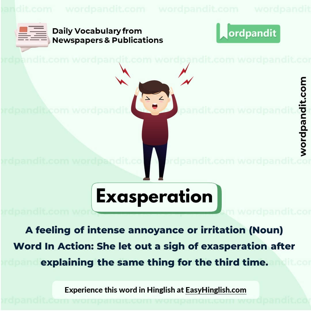 Exasperation Vocabulary Picture Exasperation Vocabulary Picture