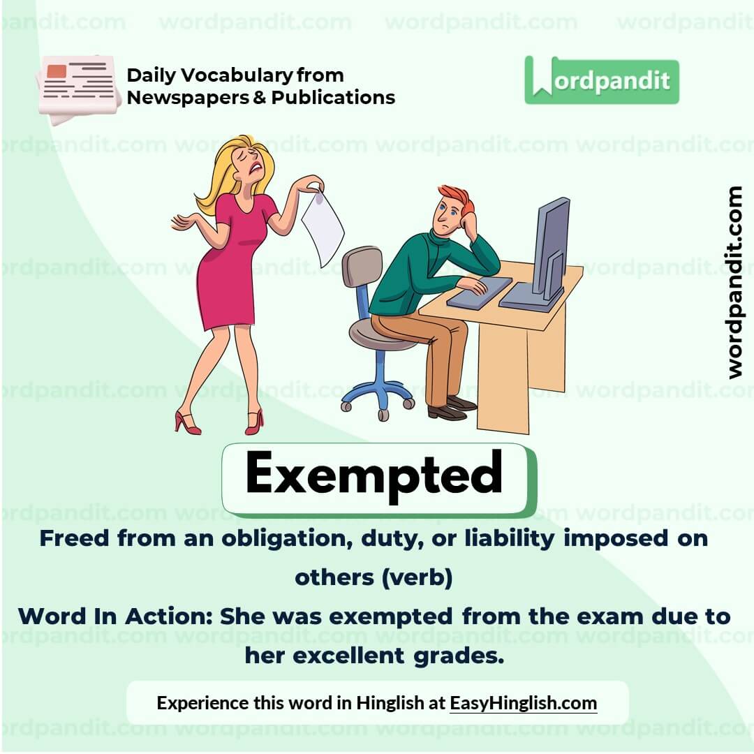 Exempted Vocabulary Picture