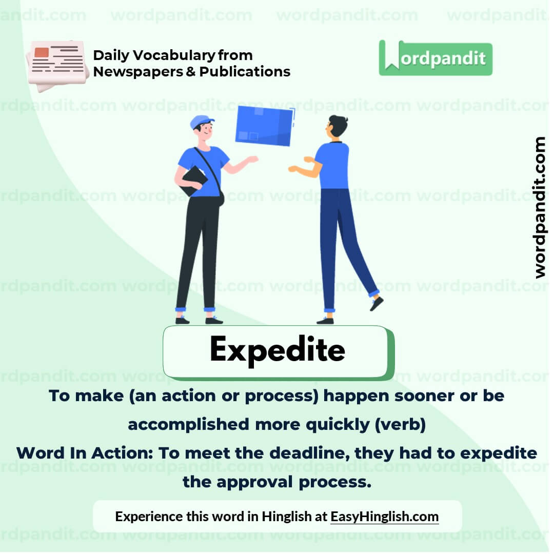 Expedite Vocabulary Picture