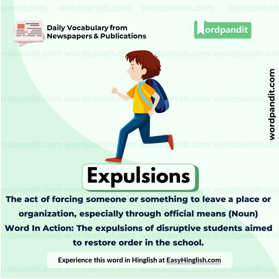 Expulsions Vocabulary Picture