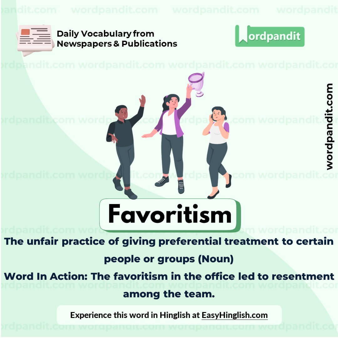 Favoritism Vocabulary Picture