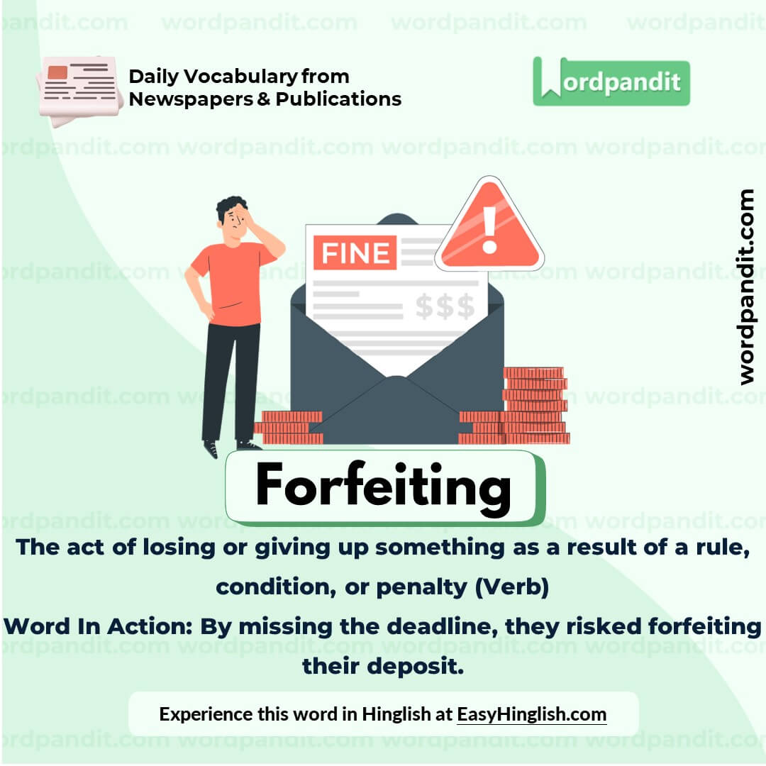 Forfeiting Vocabulary Picture