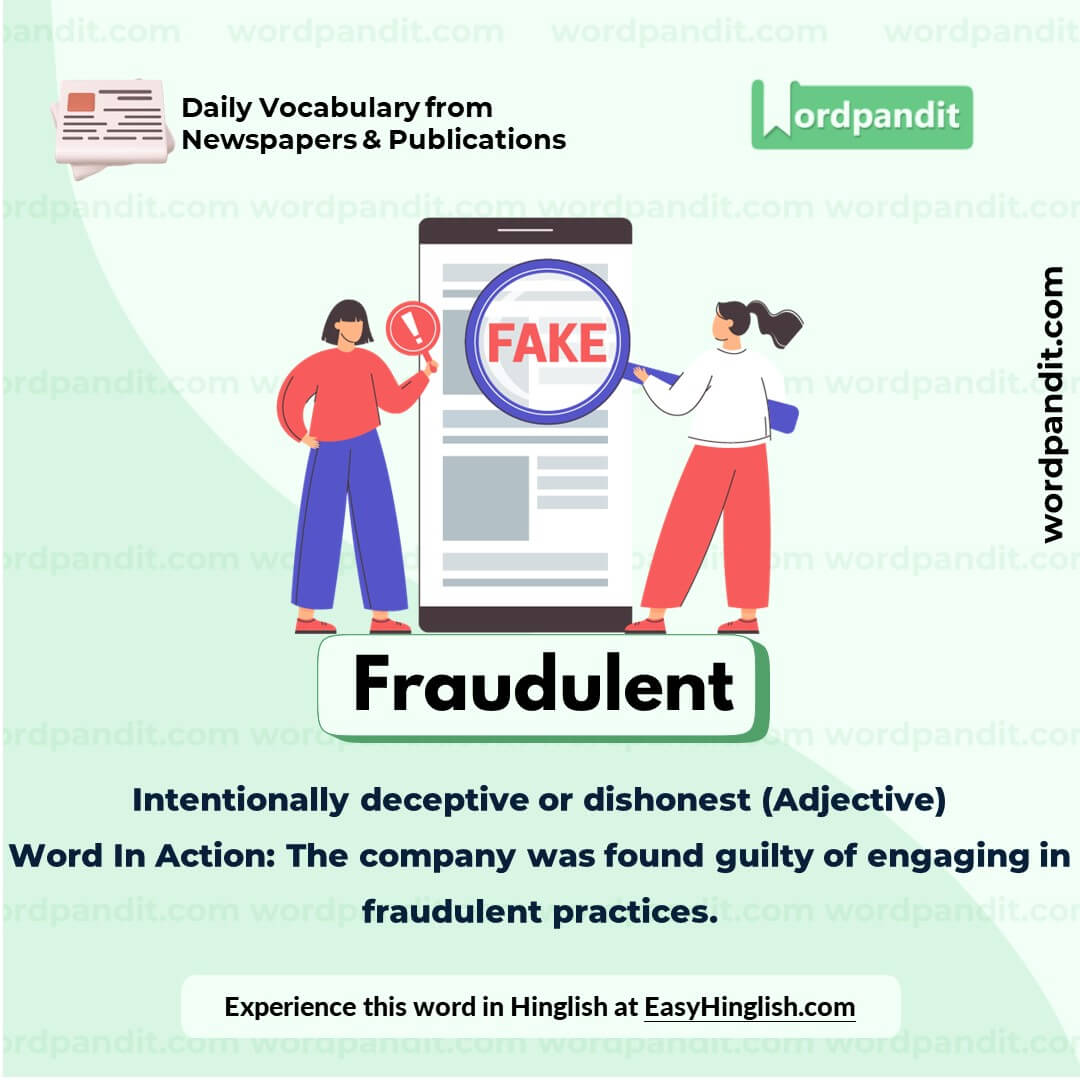 Fraudulent Vocabulary Picture