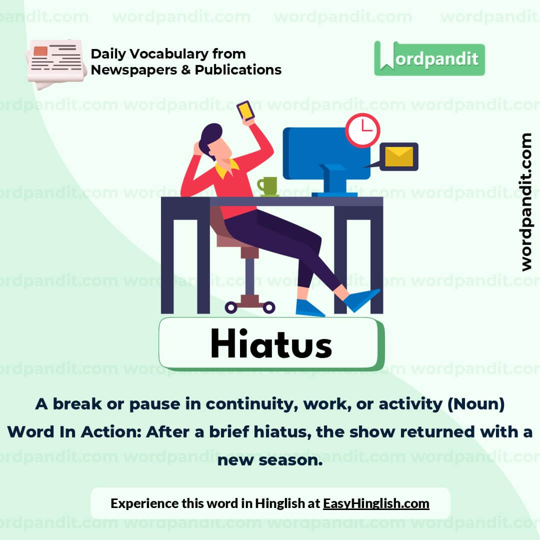 Hiatus Vocabulary Post