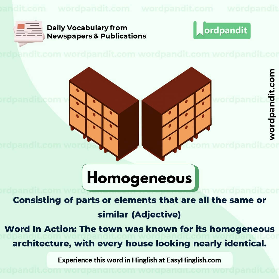 Homogeneous Vocabulary Post