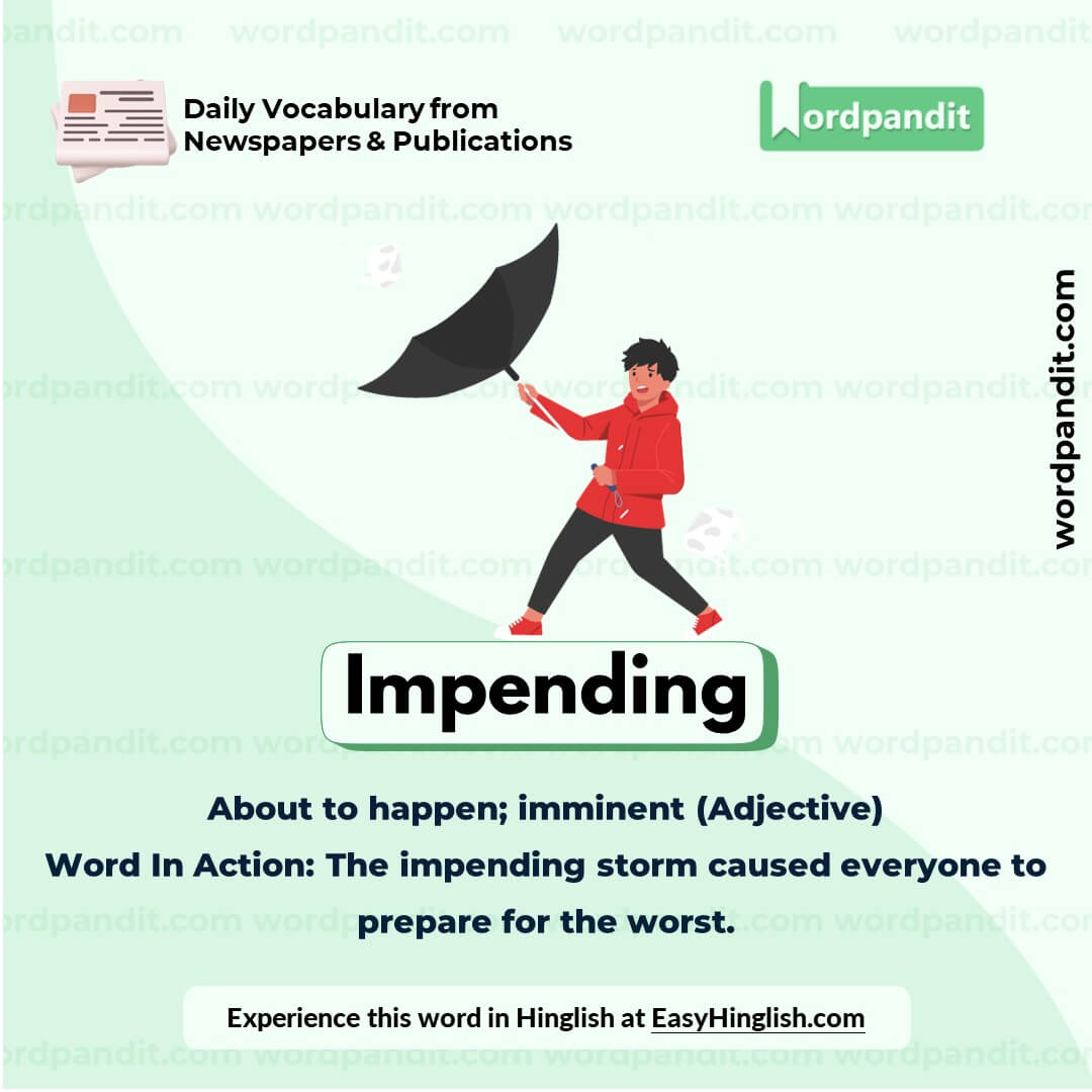 Impending Vocabulary Picture