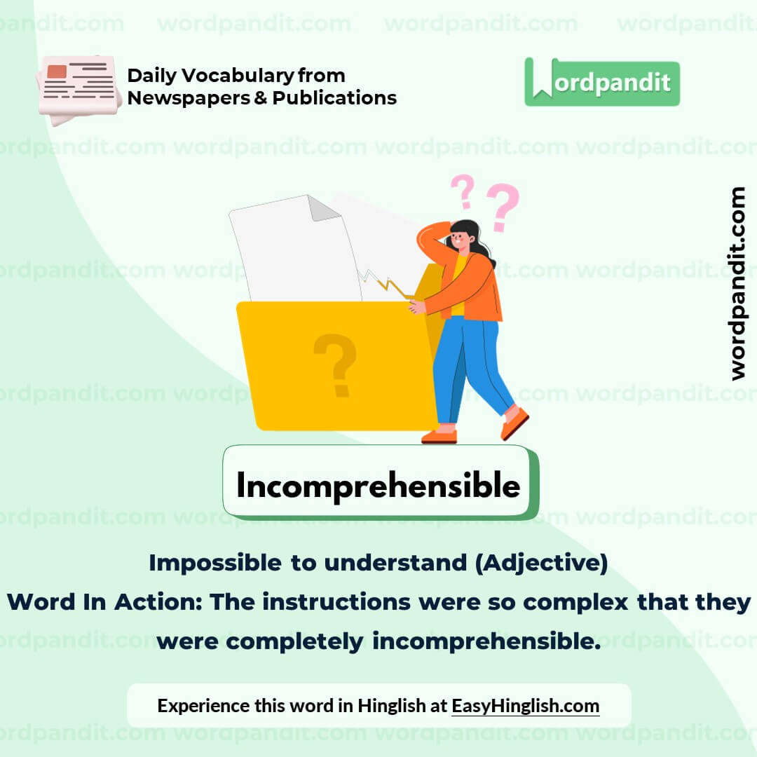 Incomprehensible Vocabulary Post