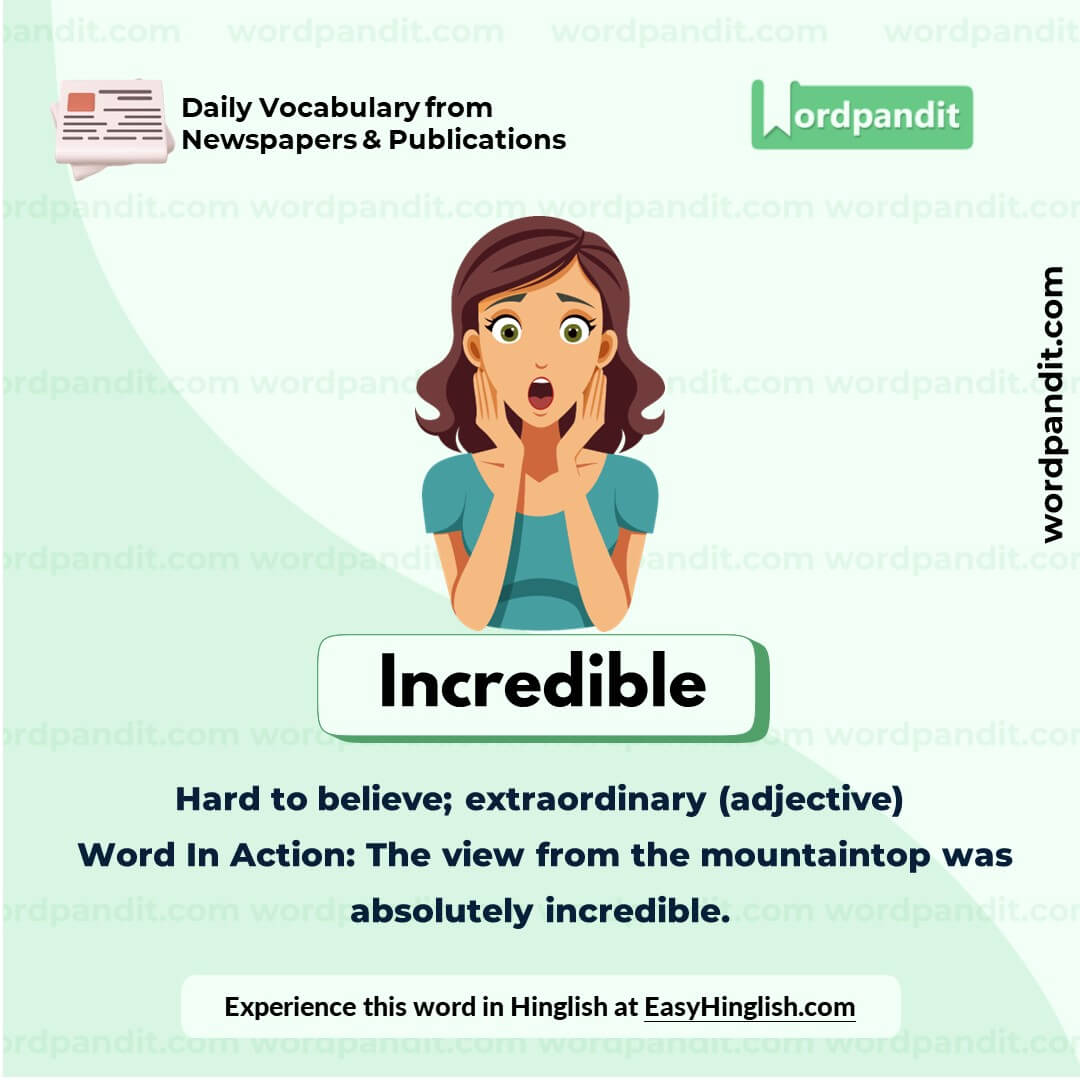 Incredible Vocabulary Picture