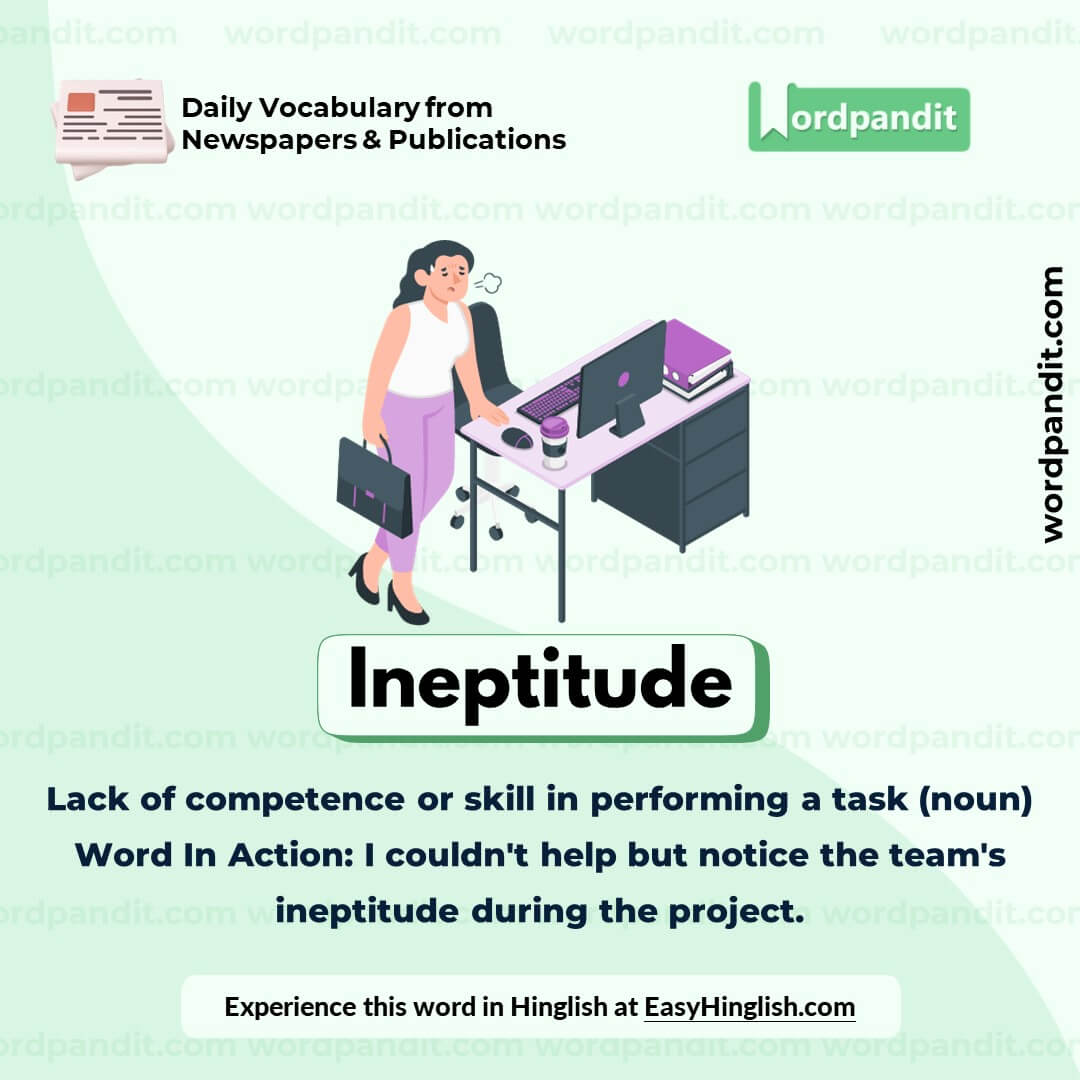 Ineptitude Vocabulary Post
