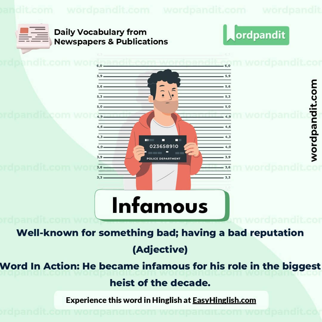 Infamous Vocabulary Post Infamous Vocabulary Post