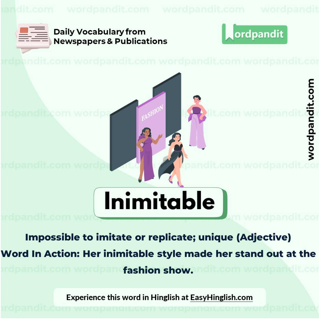 Inimitable Vocabulary Picture