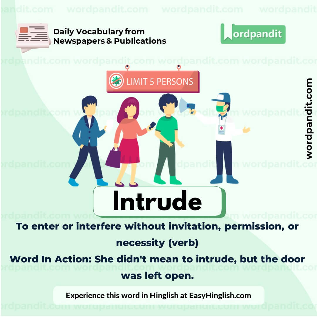 Intrude Vocabulary Picture