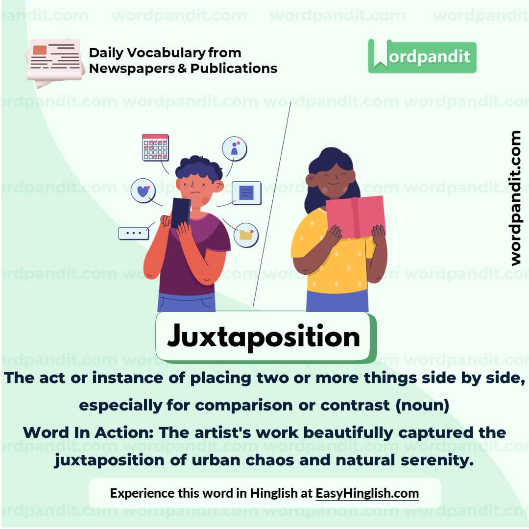 Juxtaposition Vocabulary Picture
