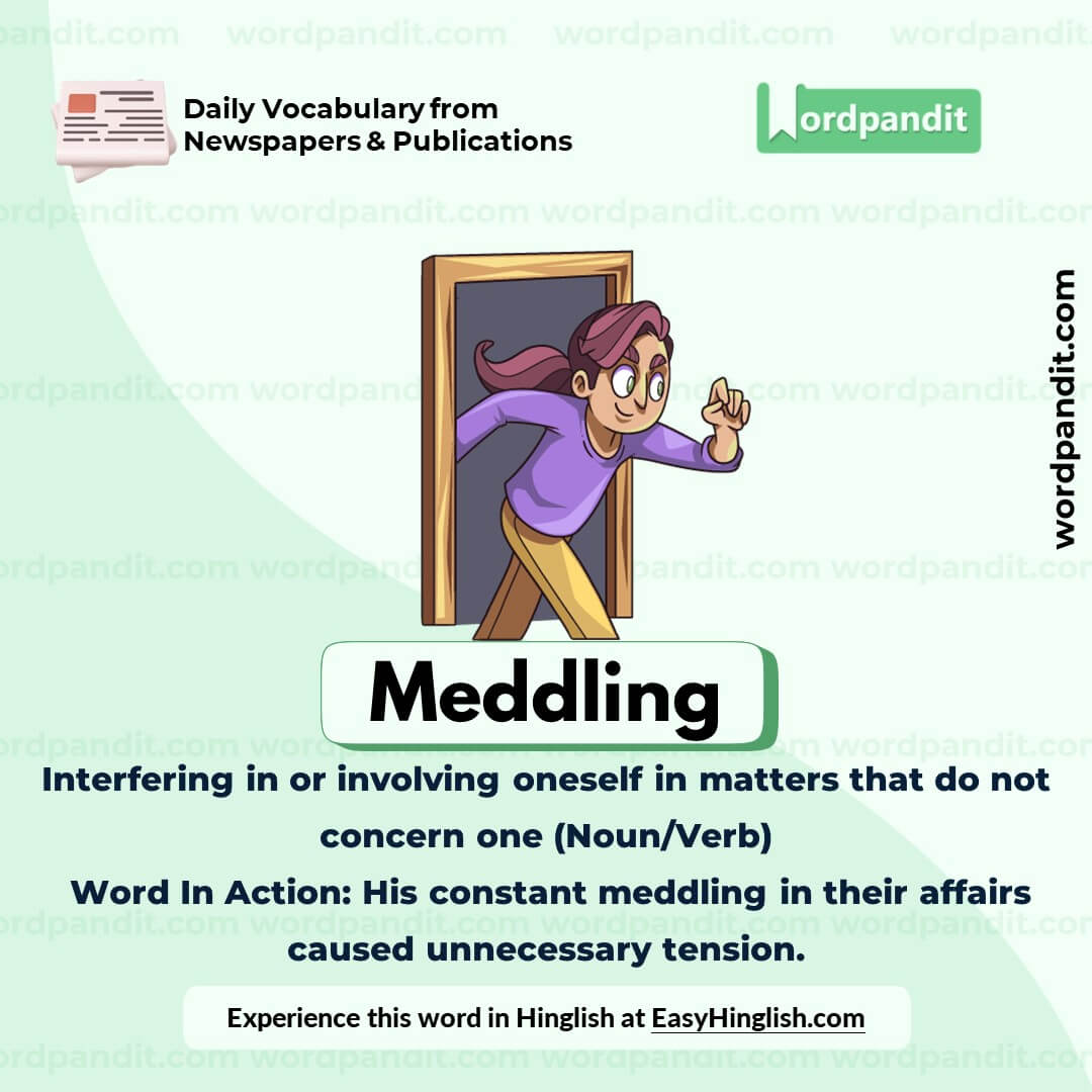 Meddling Vocabulary Post
