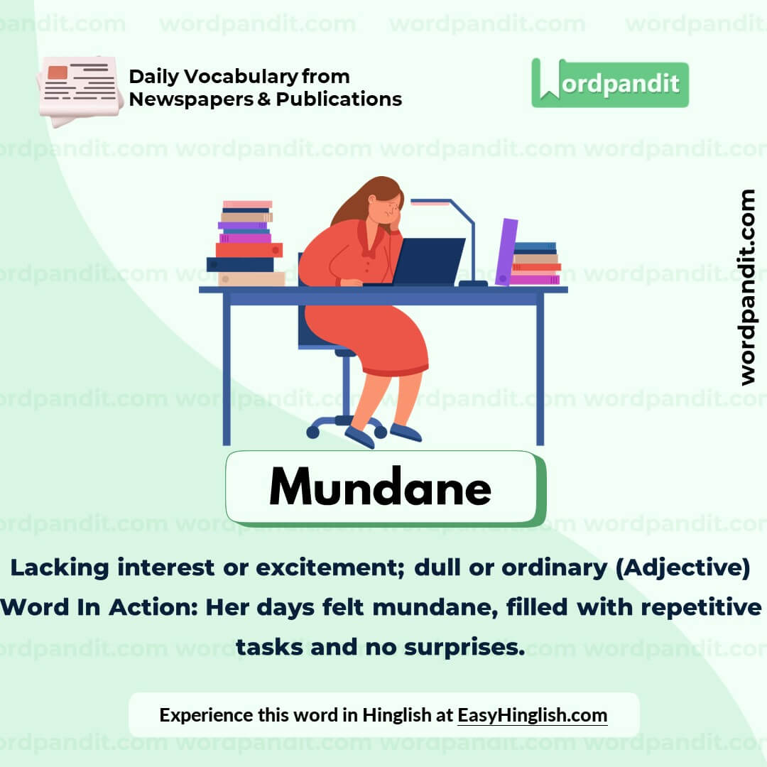 Mundane Vocabulary Picture