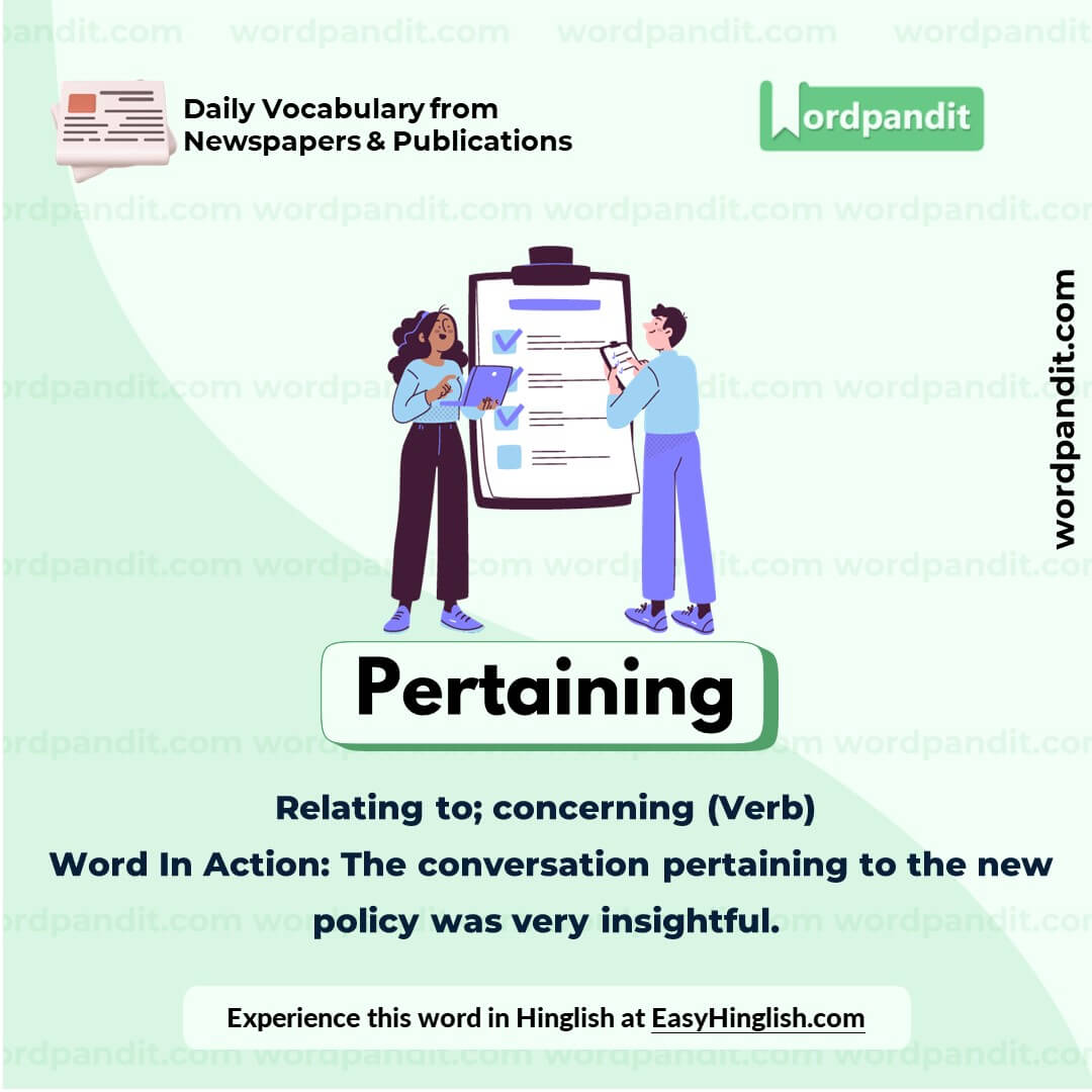 Pertaining Vocabulary Picture