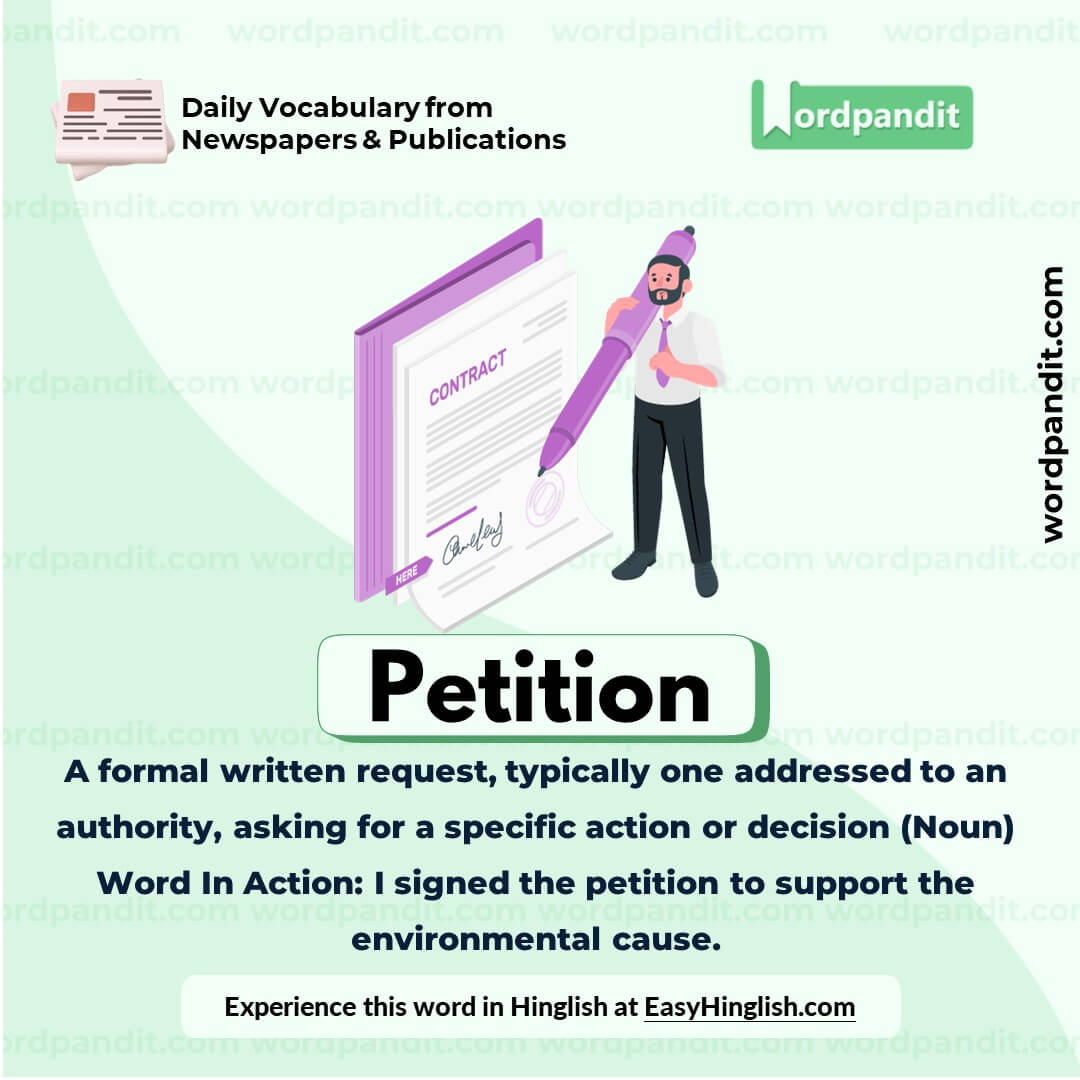 Petition Vocabulary Picture