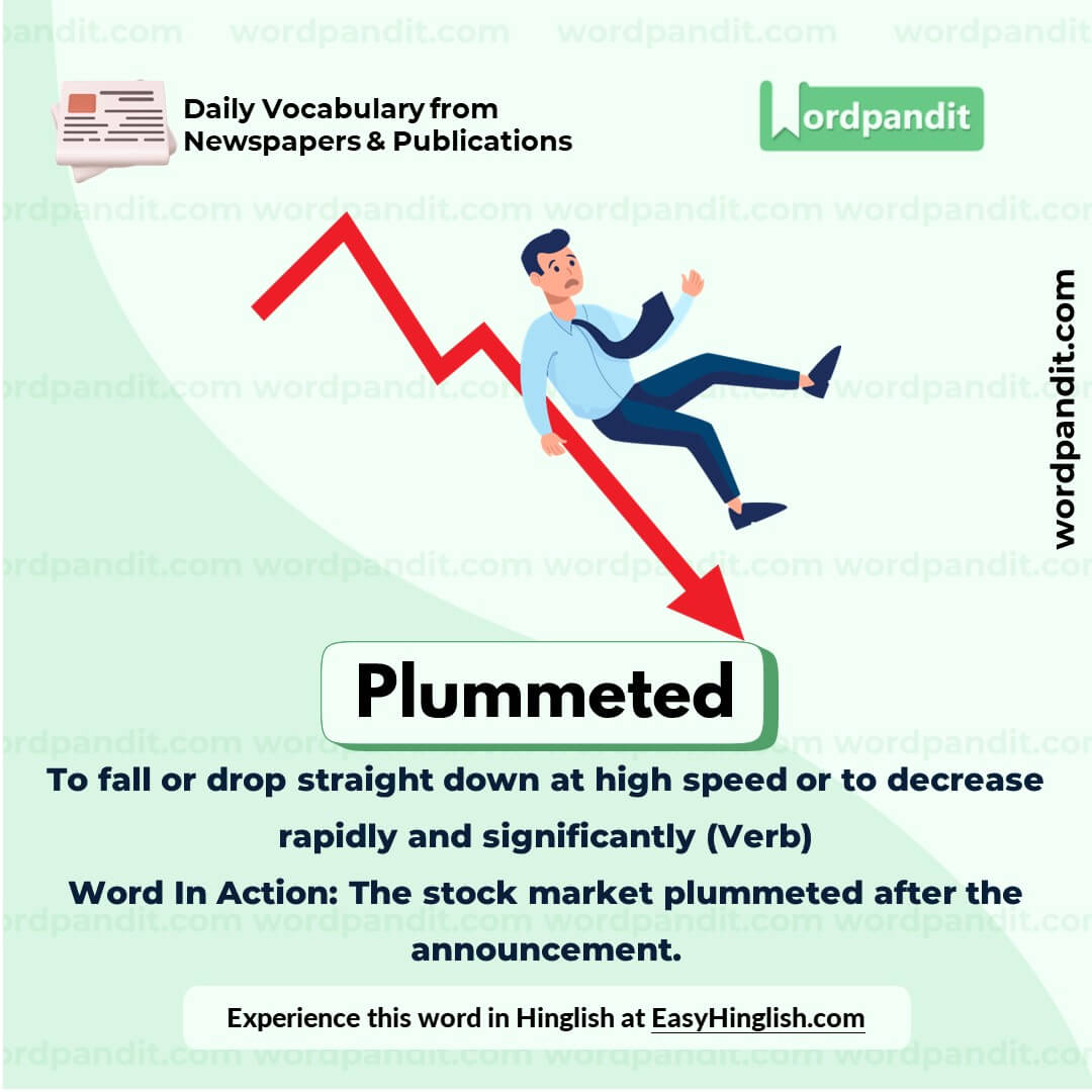 Plummeted Vocabulary Picture