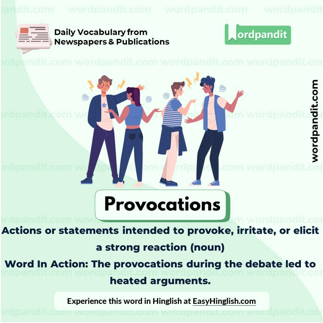 Provocations Vocabulary Picture