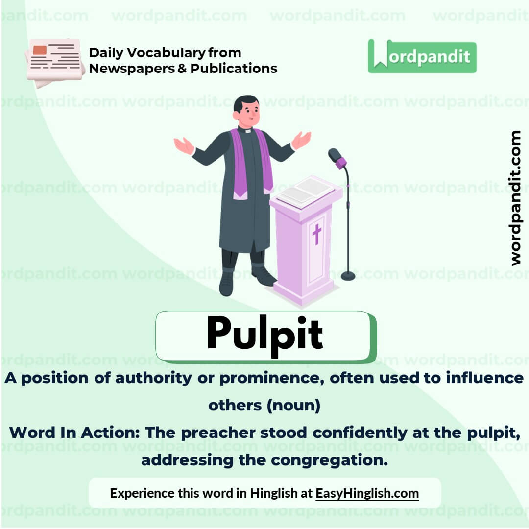 Pulpit Vocabulary Picture