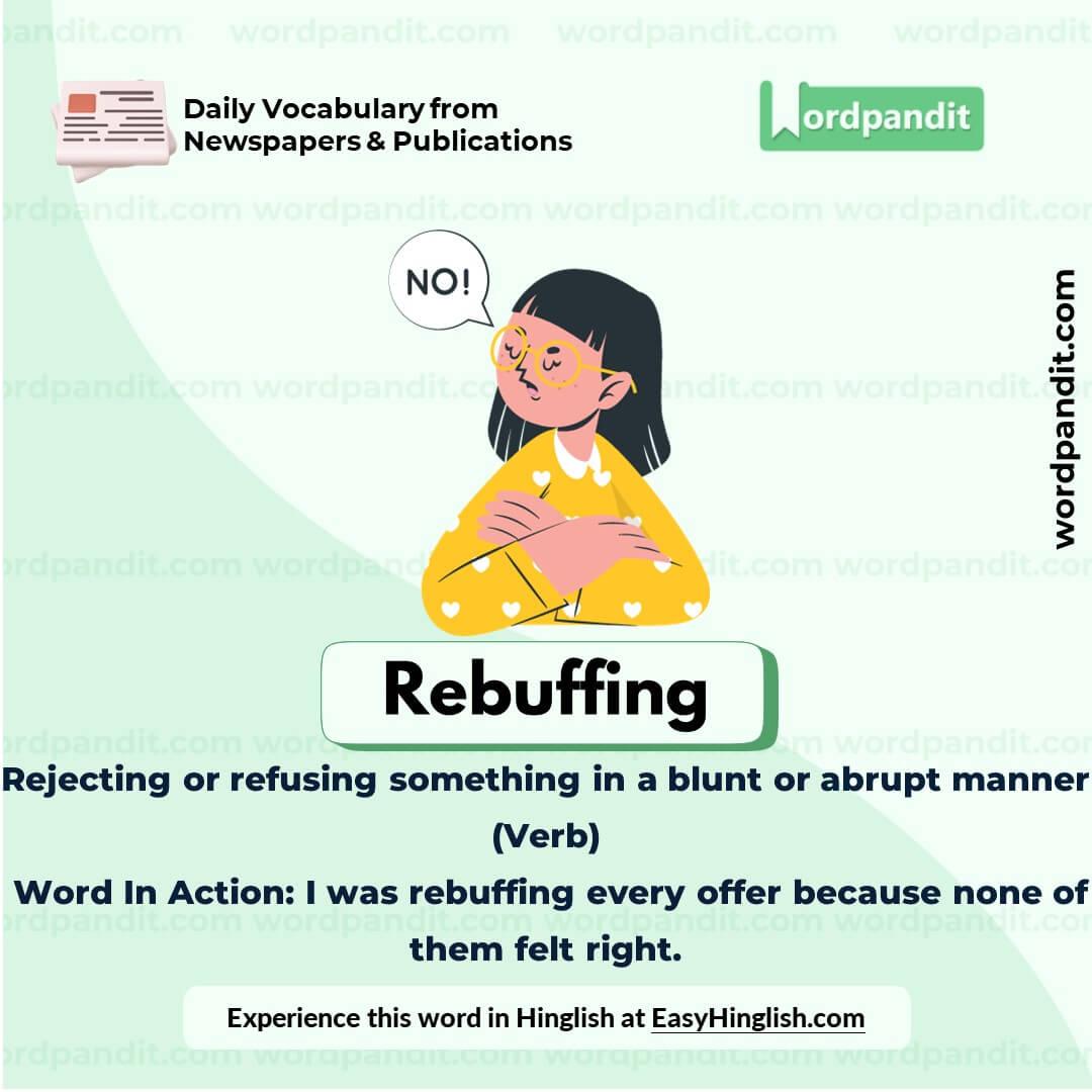 Rebuffing Vocabulary Picture