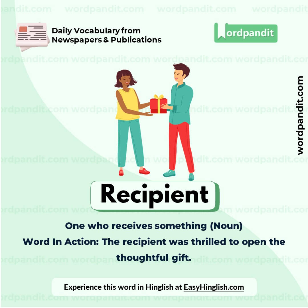 Recipient Vocabulary Picture