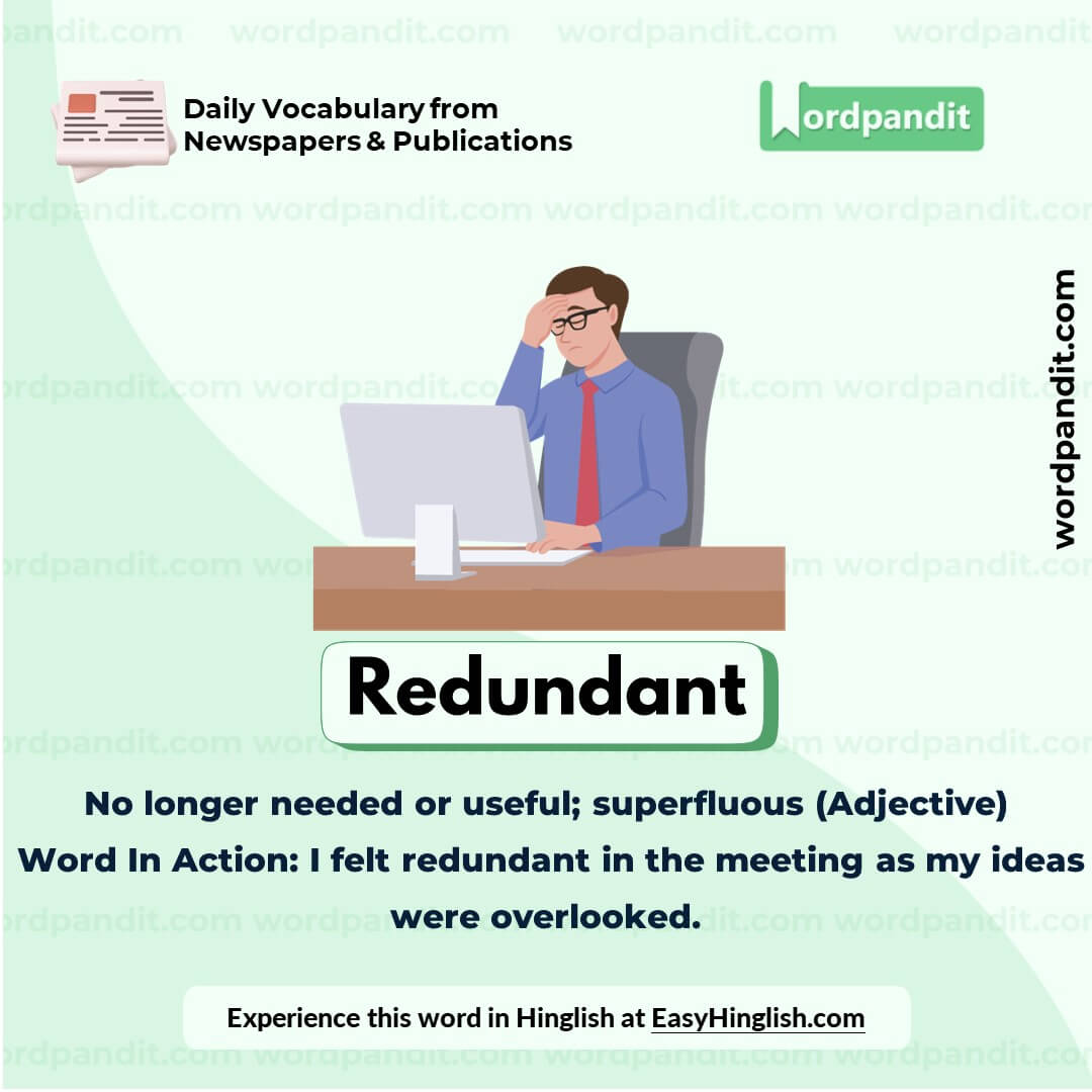 Redundant Vocabulary Picture