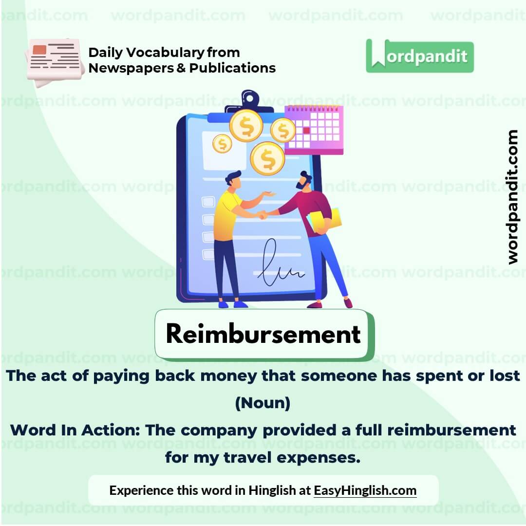Reimbursement Vocabulary Picture
