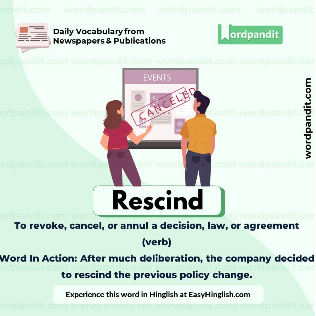 Rescind Vocabulary Picture