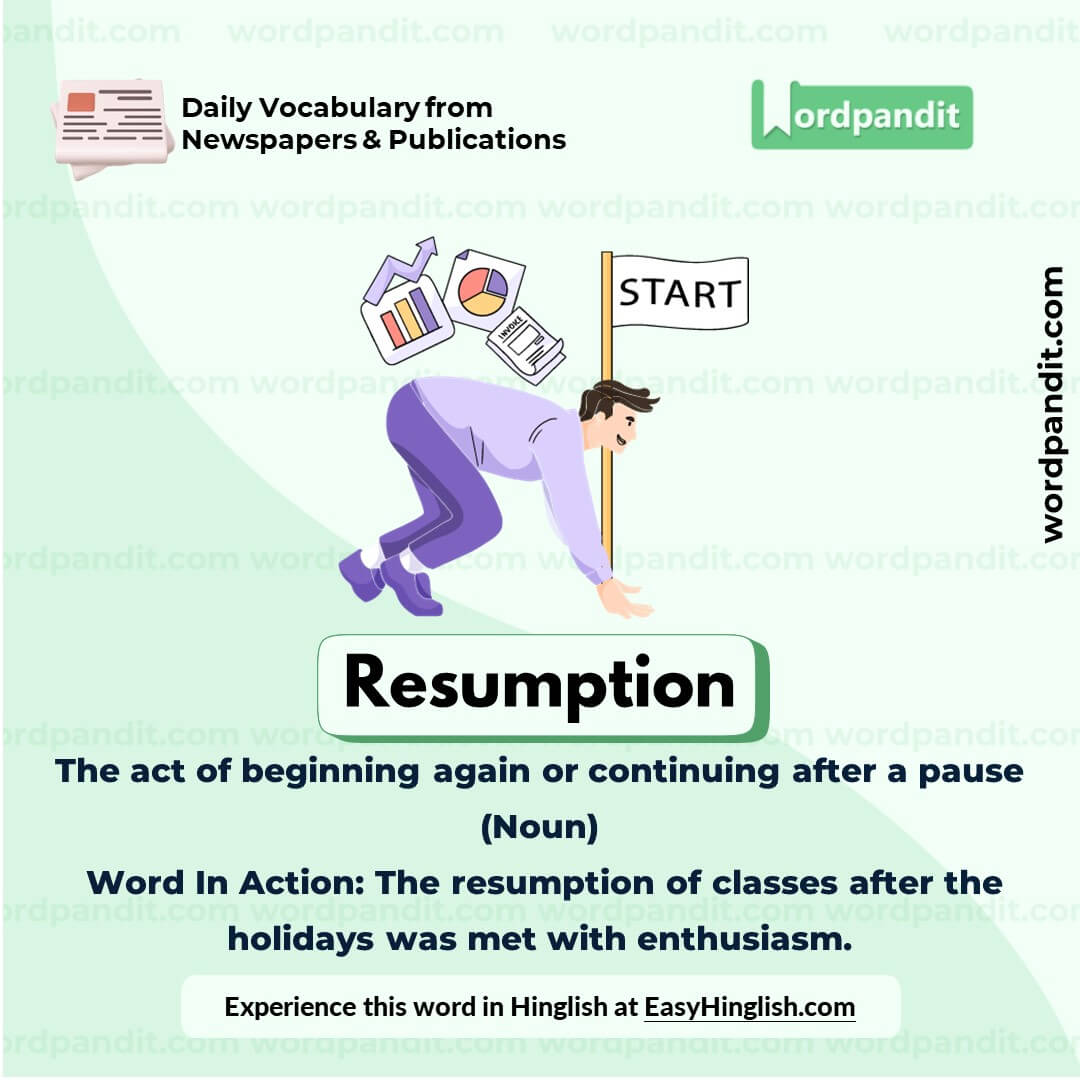 Resumption Vocabulary Picture