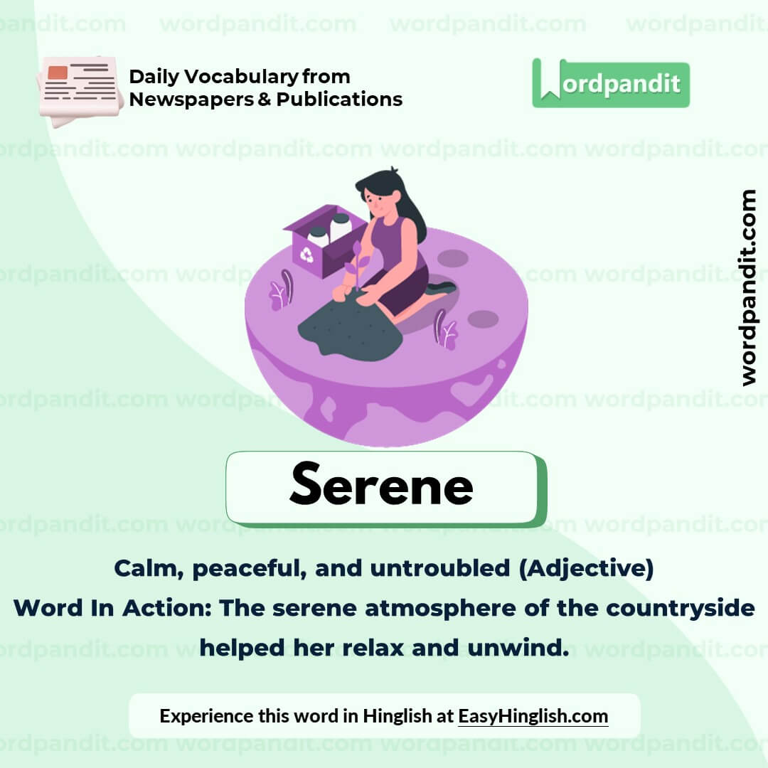 Serene Vocabulary Post