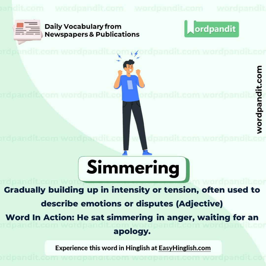 Simmering Vocabulary Picture