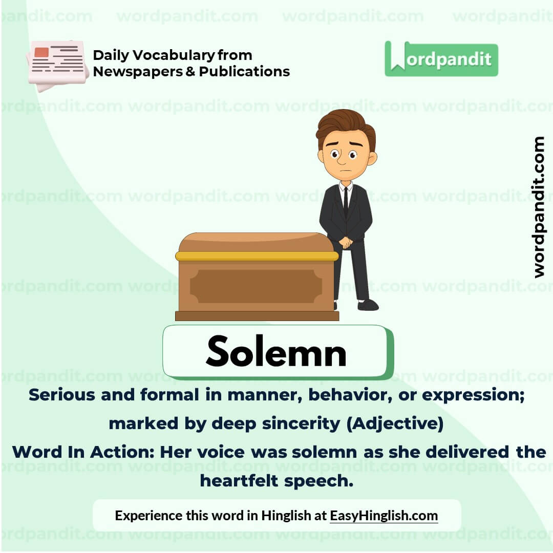 Solemn Vocabulary Picture