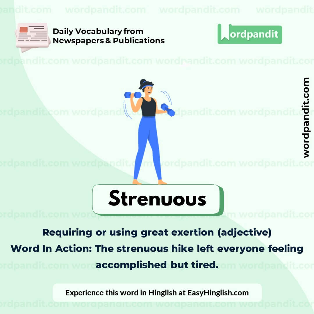 Strenuous Vocabulary Post