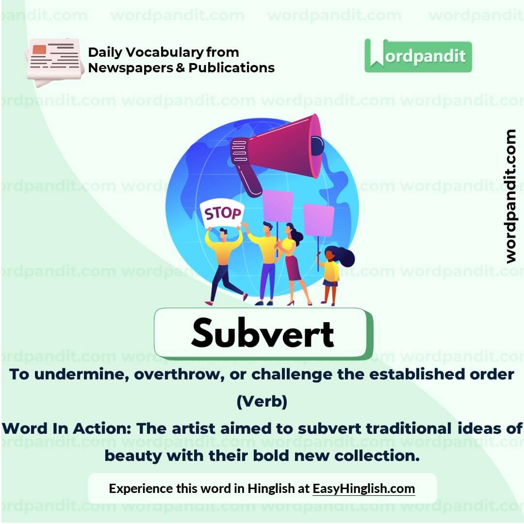 Subvert Vocabulary Picture