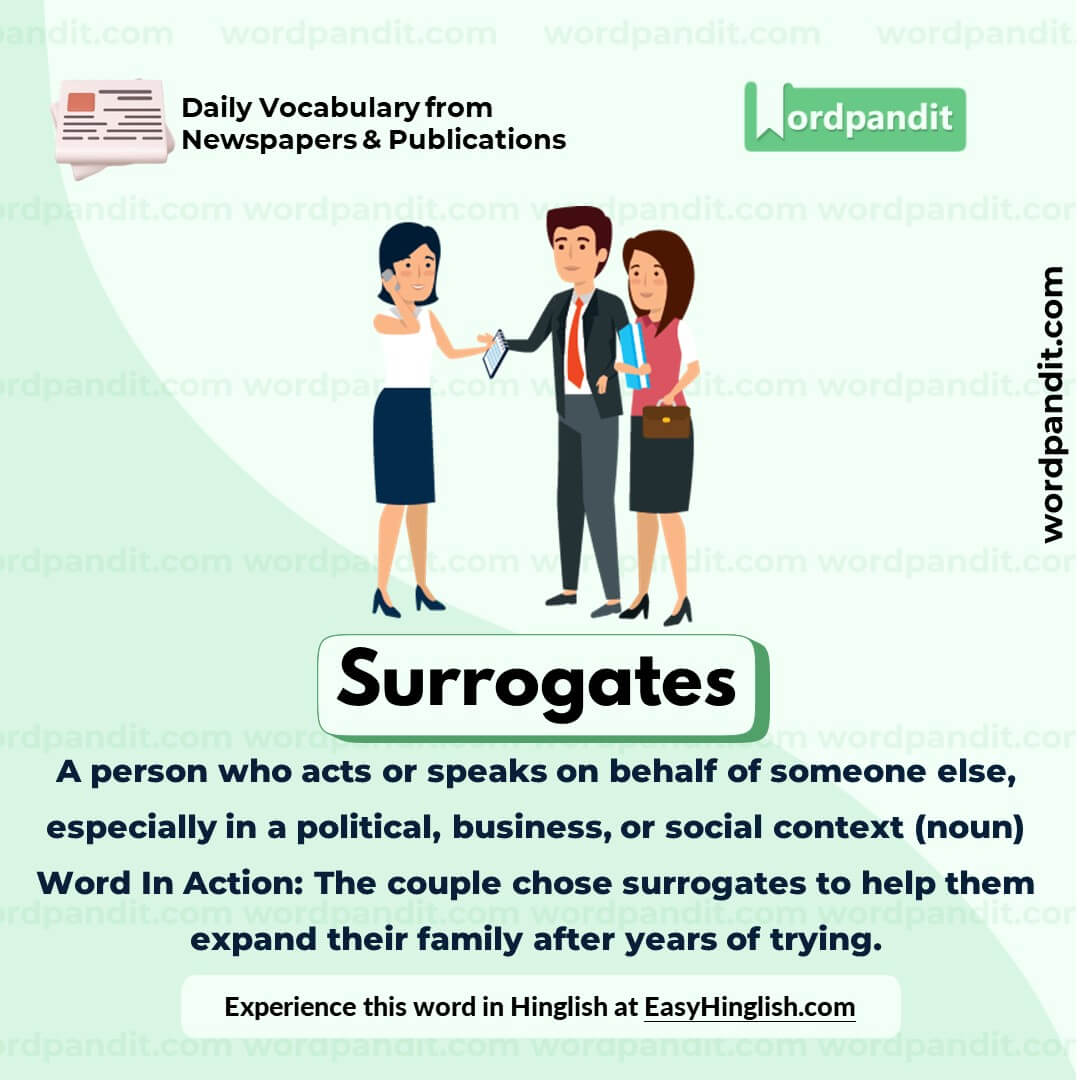 Surrogates Vocabulary Picture