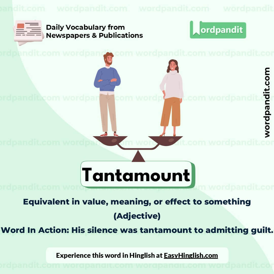 Tantamount Vocabulary Post