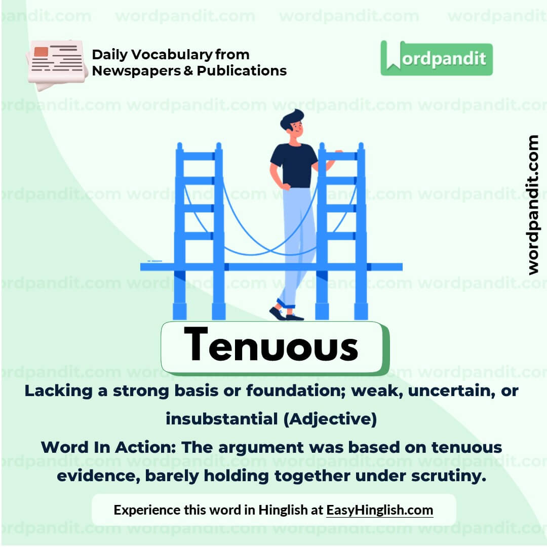 Tenuous Vocabulary Picture