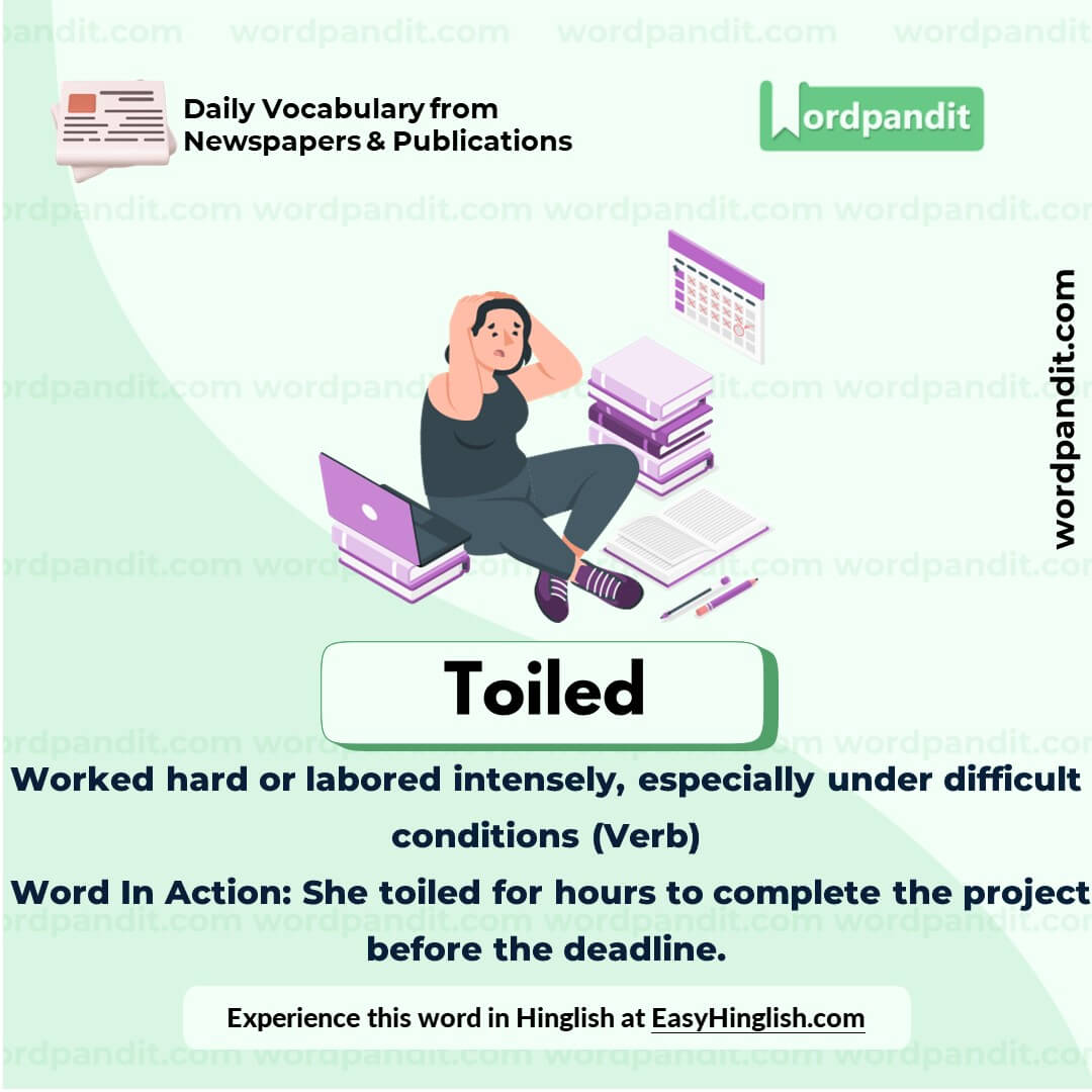 Toiled Vocabulary Picture