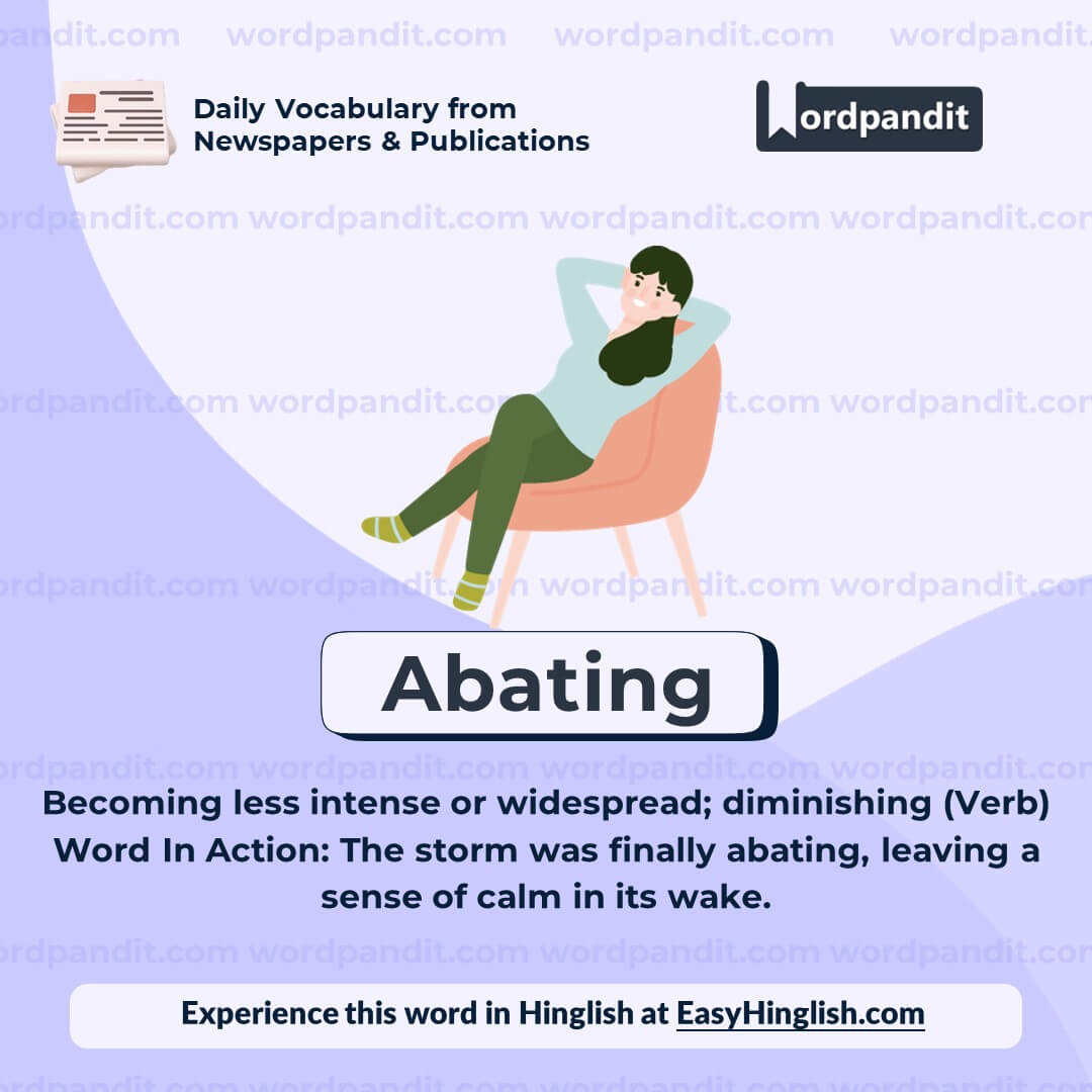Abating Vocabulary Post Abating Vocabulary Post