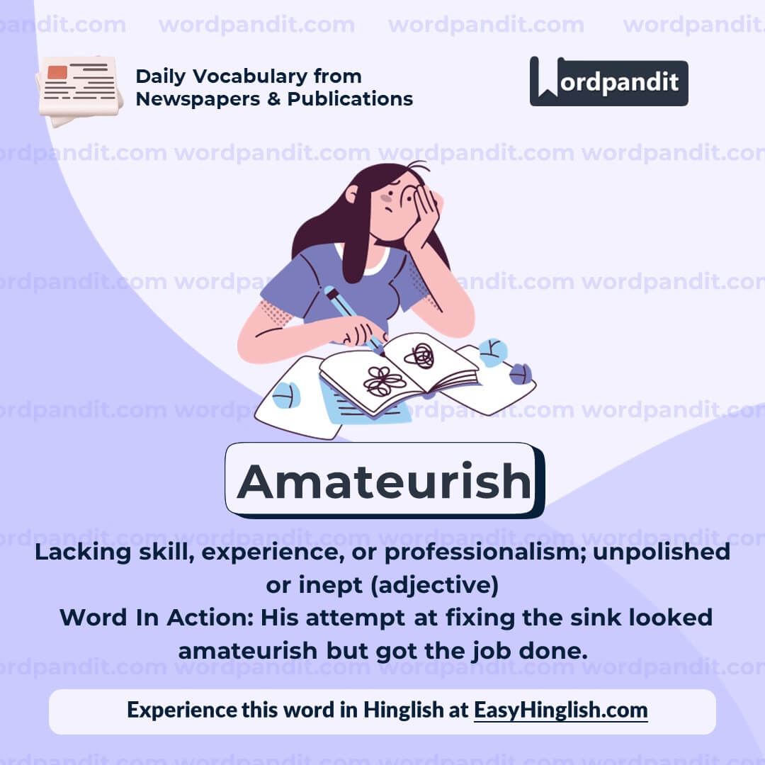 Amateurish Vocabulary Post