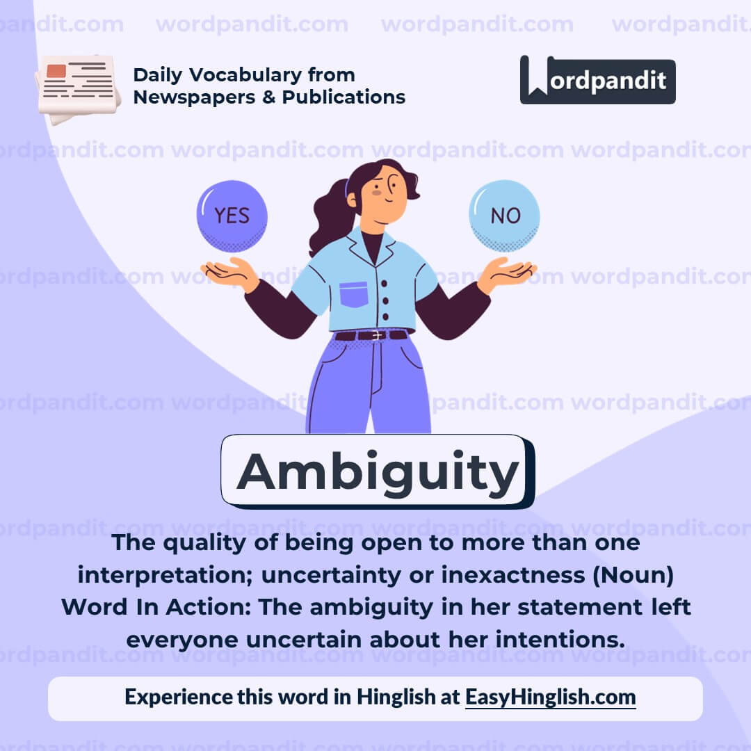 Ambiguity Vocabulary Post