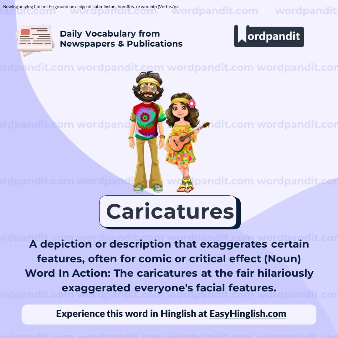 Caricatures Vocabulary Post